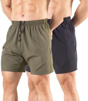 61O7kYBMcL._AC_SL1001_ Men's 5" Quick-Dry Running Shorts 2-Pack
