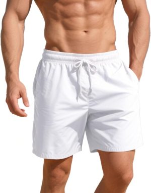 61mvT7sBdJL._AC_SL1500_ Men's 5" Quick-Dry Swim Trunks with Mesh