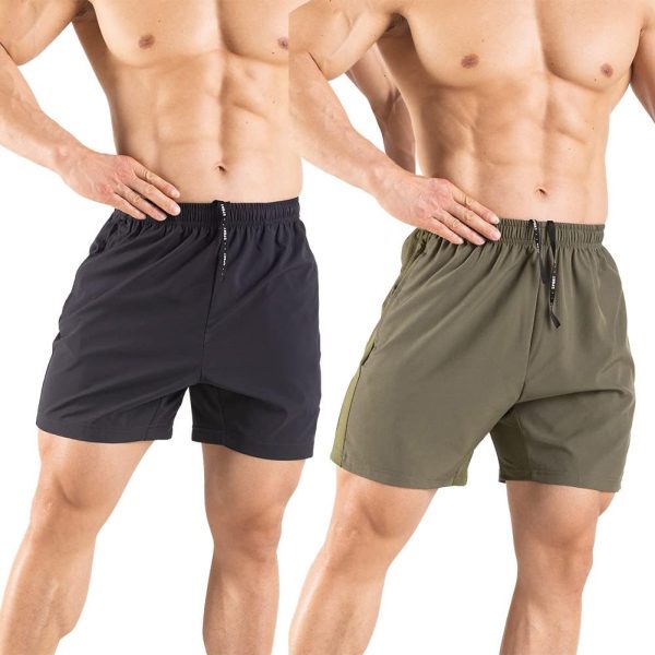 61x7fNAgA1L._AC_SL1001_ Men's 5" Quick-Dry Running Shorts 2-Pack