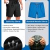 Men's Quick Dry Athletic Shorts with Lining