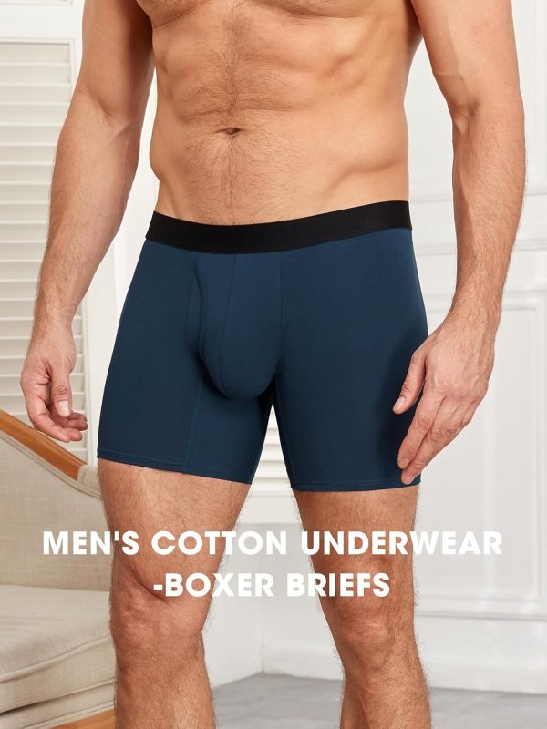 Men's Cotton Boxer Briefs 4-Pack