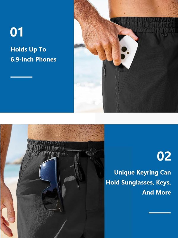 Men's Quick Dry Athletic Shorts with Lining