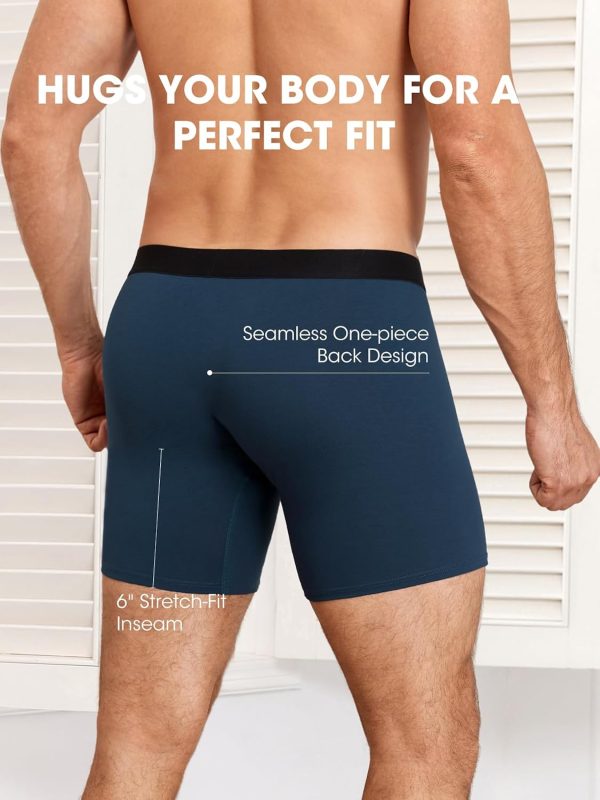 Men's Cotton Boxer Briefs 4-Pack