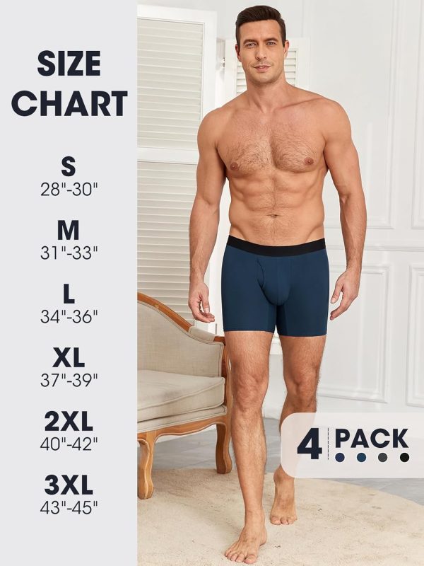 Men's Cotton Boxer Briefs 4-Pack