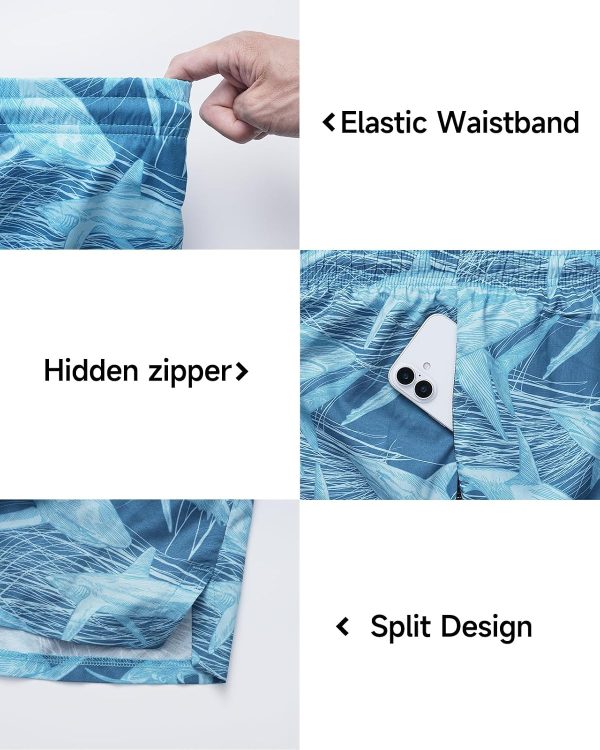 71wXSoS6h5L._AC_SL1500_ Men's 2-in-1 5" Swim Trunks Quick Dry