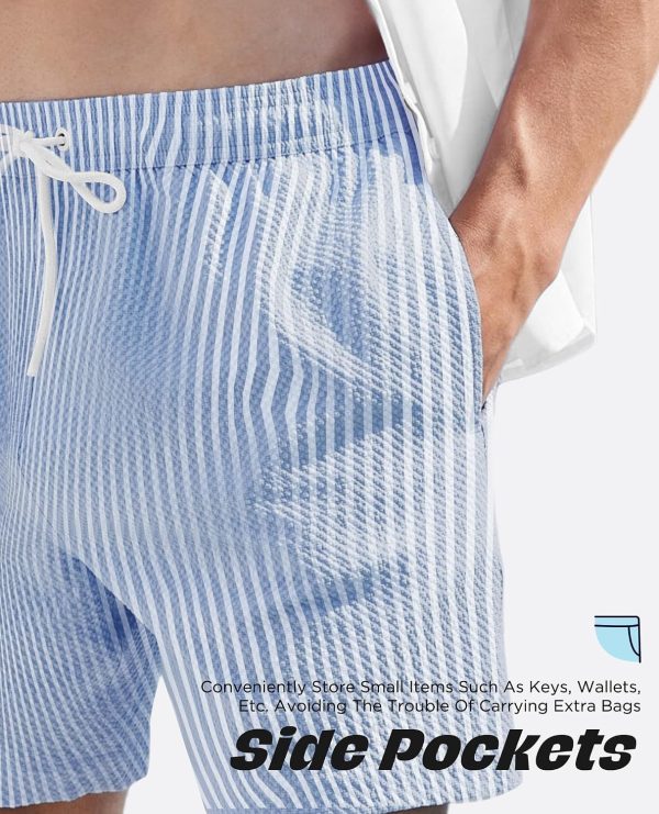 Men's Quick-Dry Swim Trunks with Pockets