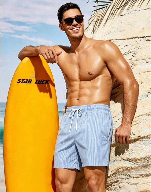 Men's Quick-Dry Swim Trunks with Pockets
