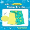 Boys 2-in-1 Swim Trunks with Liner